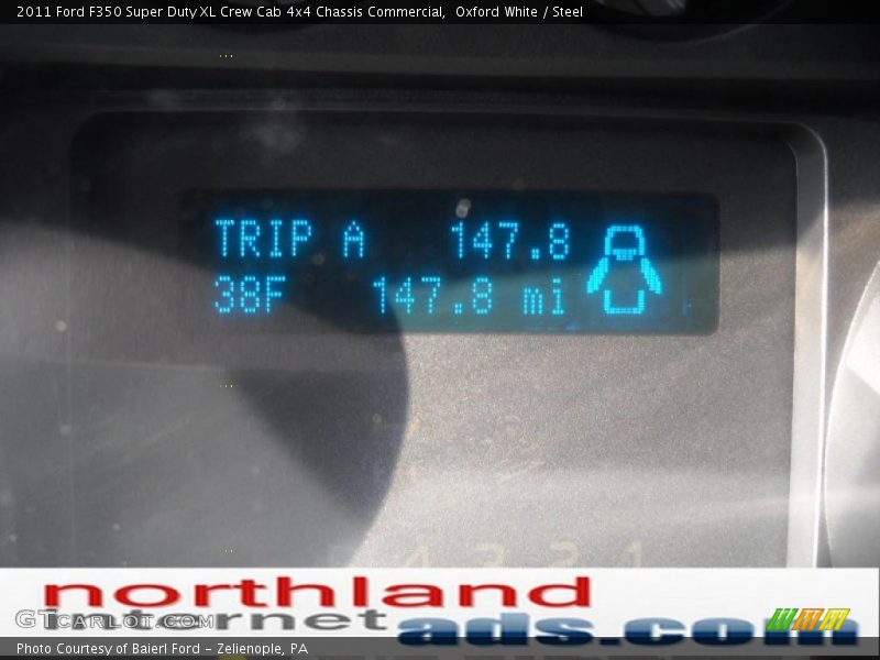 Oxford White / Steel 2011 Ford F350 Super Duty XL Crew Cab 4x4 Chassis Commercial