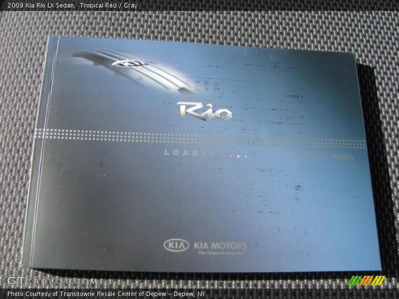Tropical Red / Gray 2009 Kia Rio LX Sedan