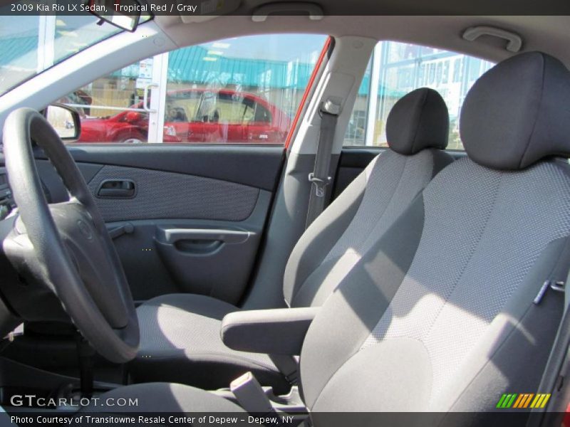 Tropical Red / Gray 2009 Kia Rio LX Sedan