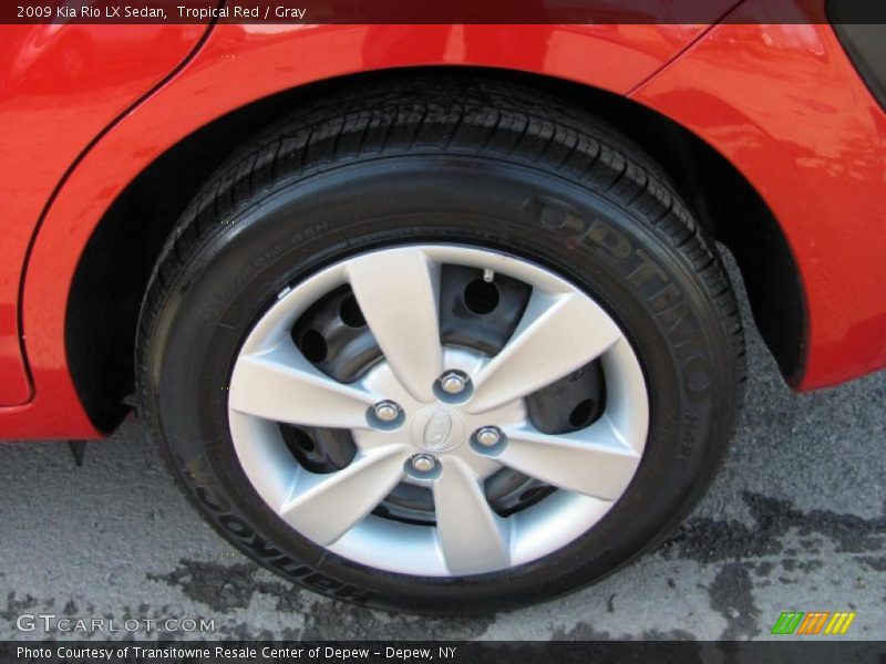 Tropical Red / Gray 2009 Kia Rio LX Sedan