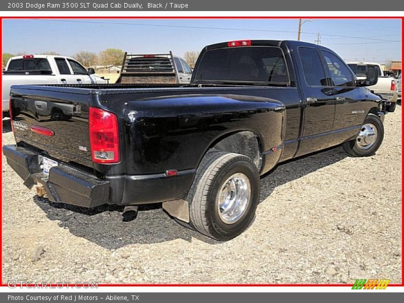 Black / Taupe 2003 Dodge Ram 3500 SLT Quad Cab Dually