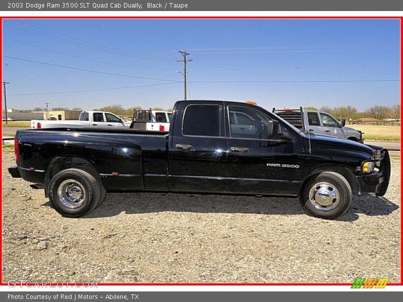 Black / Taupe 2003 Dodge Ram 3500 SLT Quad Cab Dually