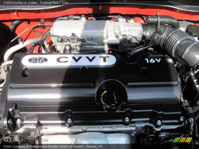 Tropical Red / Gray 2009 Kia Rio LX Sedan