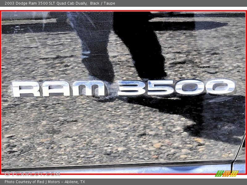 Black / Taupe 2003 Dodge Ram 3500 SLT Quad Cab Dually