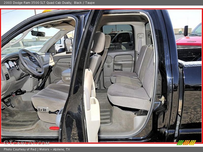 Black / Taupe 2003 Dodge Ram 3500 SLT Quad Cab Dually