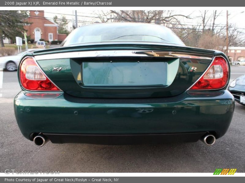 Emerald Fire Metallic / Barley/Charcoal 2008 Jaguar XJ XJR