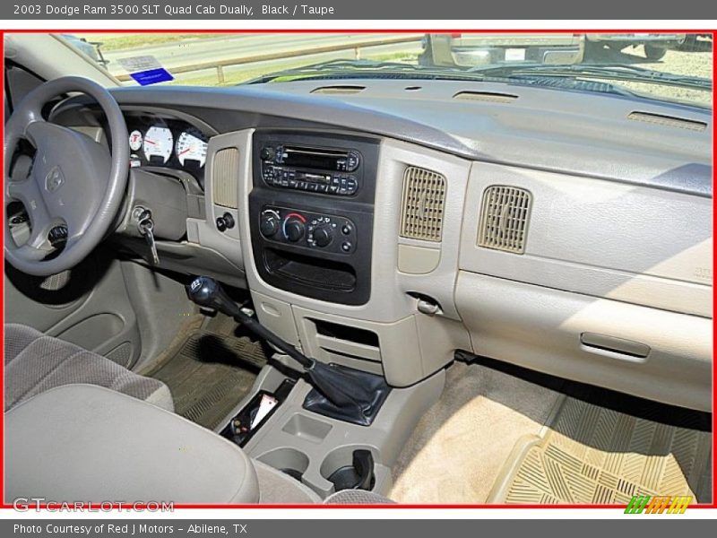Black / Taupe 2003 Dodge Ram 3500 SLT Quad Cab Dually