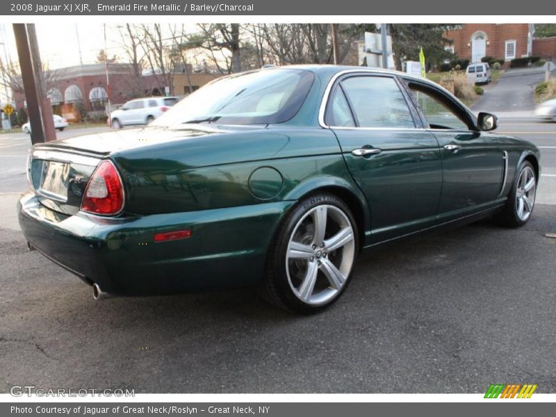 Emerald Fire Metallic / Barley/Charcoal 2008 Jaguar XJ XJR