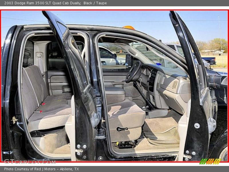 Black / Taupe 2003 Dodge Ram 3500 SLT Quad Cab Dually