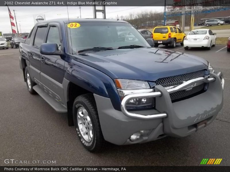 Indigo Blue Metallic / Graphite 2002 Chevrolet Avalanche Z71 4x4