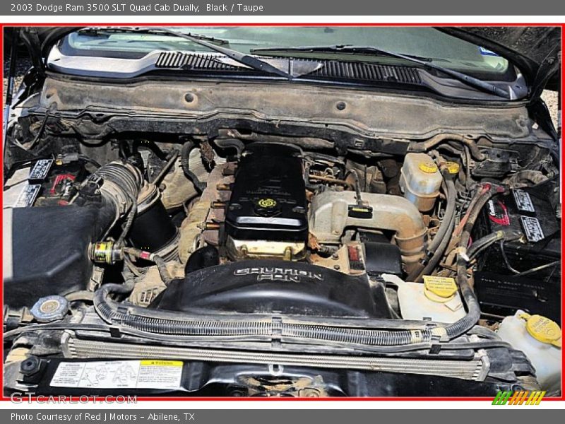  2003 Ram 3500 SLT Quad Cab Dually Engine - 5.9 Liter Cummins OHV 24-Valve Turbo-Diesel Inline 6 Cylinder