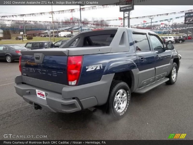 Indigo Blue Metallic / Graphite 2002 Chevrolet Avalanche Z71 4x4