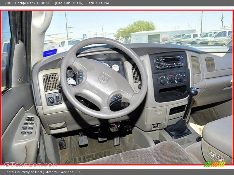 Black / Taupe 2003 Dodge Ram 3500 SLT Quad Cab Dually