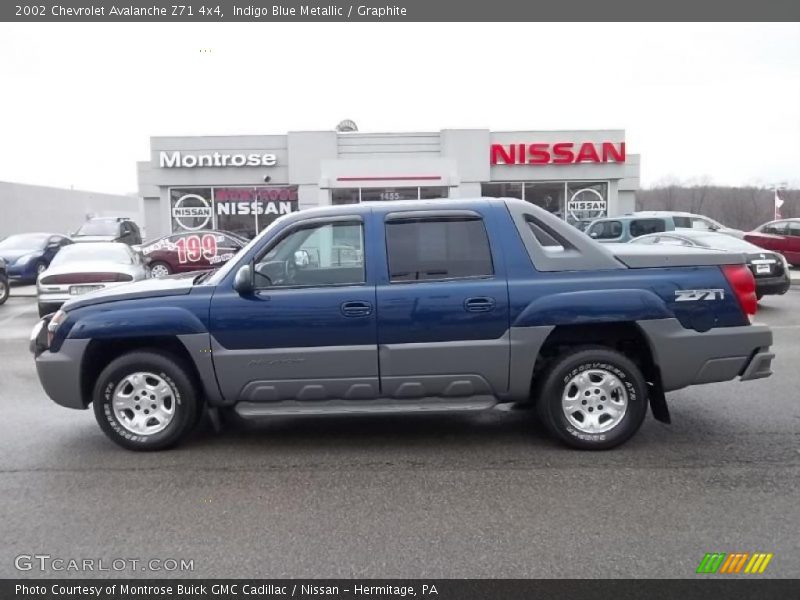 Indigo Blue Metallic / Graphite 2002 Chevrolet Avalanche Z71 4x4