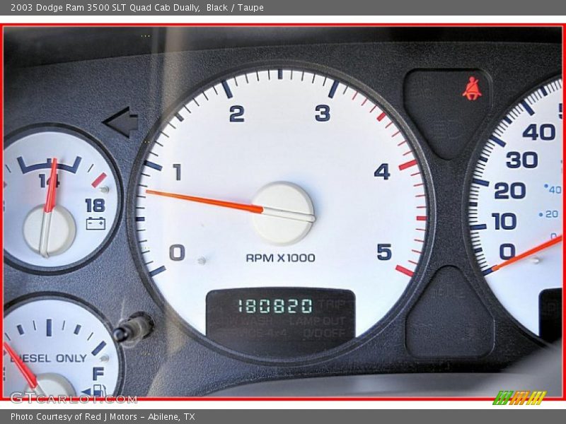 Black / Taupe 2003 Dodge Ram 3500 SLT Quad Cab Dually