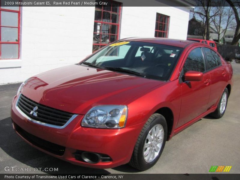 Rave Red Pearl / Medium Gray 2009 Mitsubishi Galant ES