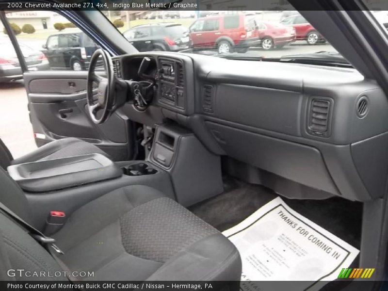 Indigo Blue Metallic / Graphite 2002 Chevrolet Avalanche Z71 4x4