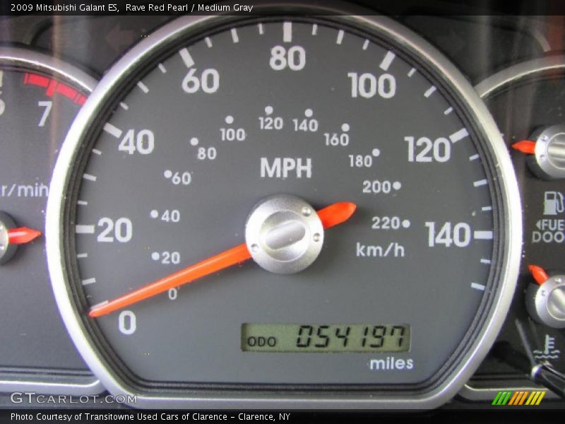 Rave Red Pearl / Medium Gray 2009 Mitsubishi Galant ES