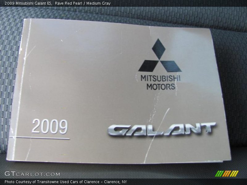 Rave Red Pearl / Medium Gray 2009 Mitsubishi Galant ES