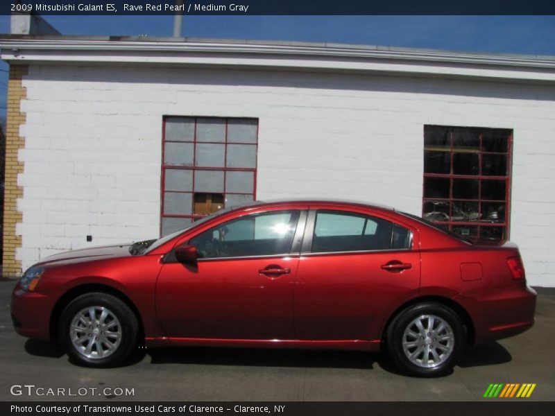 Rave Red Pearl / Medium Gray 2009 Mitsubishi Galant ES