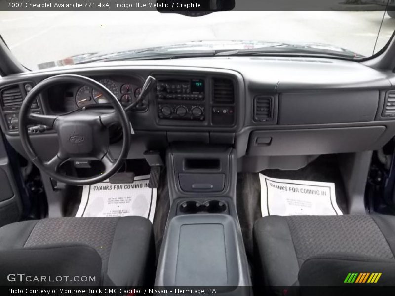 Indigo Blue Metallic / Graphite 2002 Chevrolet Avalanche Z71 4x4