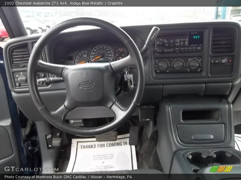 Indigo Blue Metallic / Graphite 2002 Chevrolet Avalanche Z71 4x4