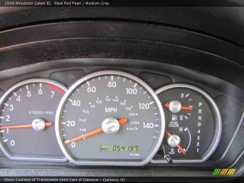 Rave Red Pearl / Medium Gray 2009 Mitsubishi Galant ES