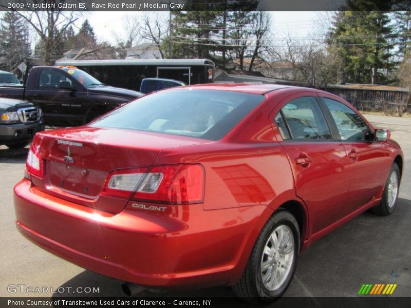 Rave Red Pearl / Medium Gray 2009 Mitsubishi Galant ES