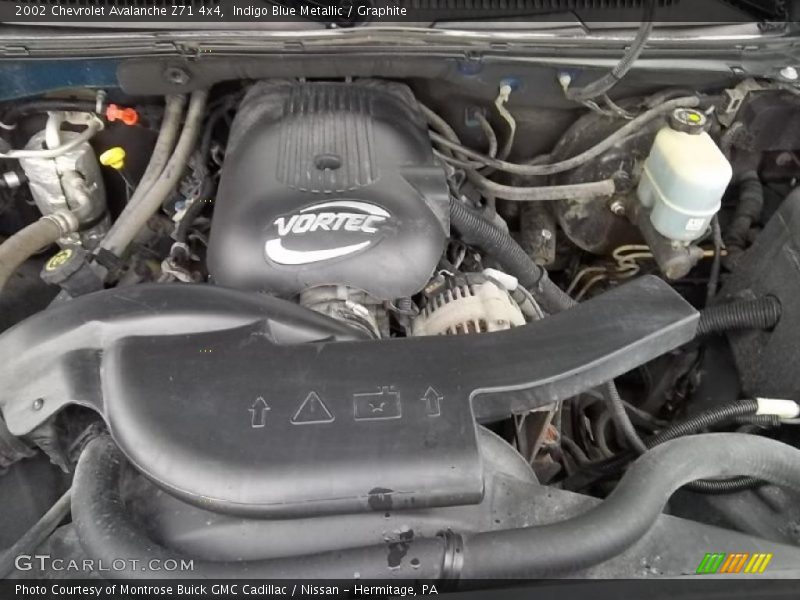 Indigo Blue Metallic / Graphite 2002 Chevrolet Avalanche Z71 4x4
