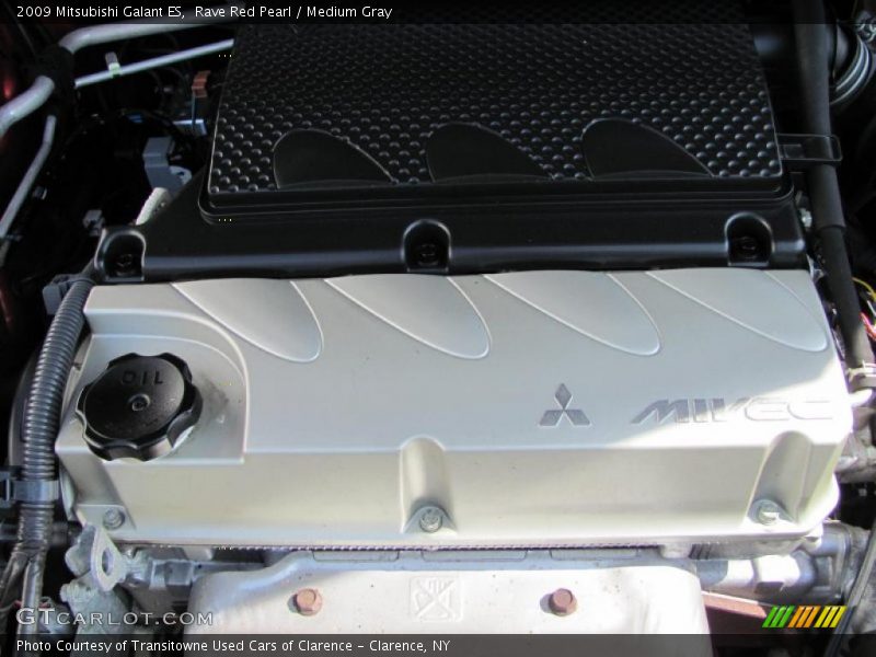 Rave Red Pearl / Medium Gray 2009 Mitsubishi Galant ES