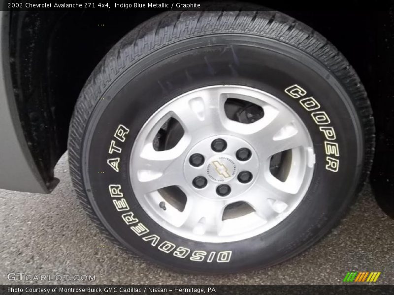 Indigo Blue Metallic / Graphite 2002 Chevrolet Avalanche Z71 4x4