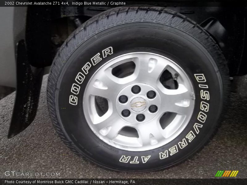 Indigo Blue Metallic / Graphite 2002 Chevrolet Avalanche Z71 4x4