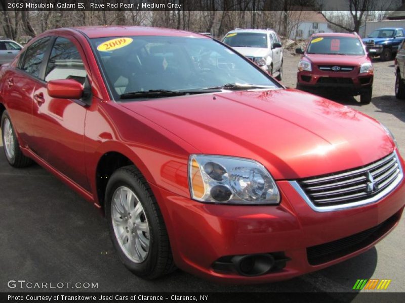 Rave Red Pearl / Medium Gray 2009 Mitsubishi Galant ES