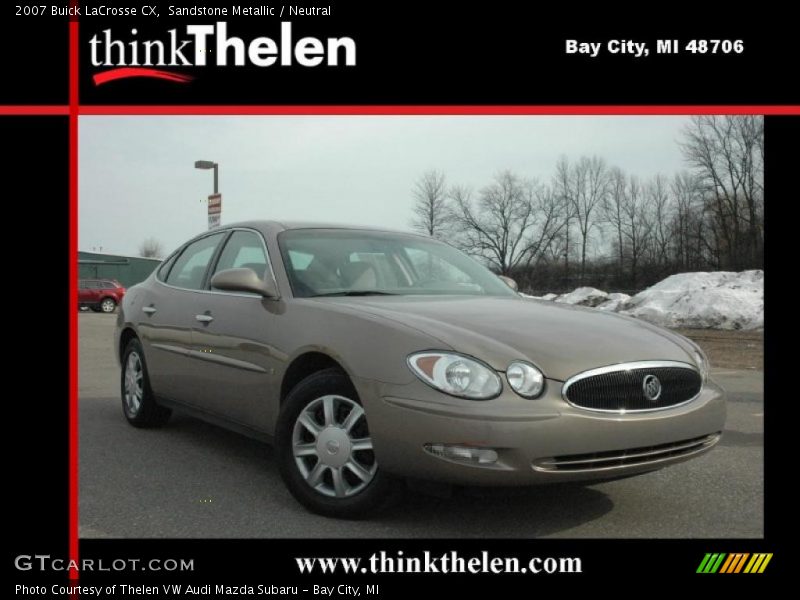 Sandstone Metallic / Neutral 2007 Buick LaCrosse CX
