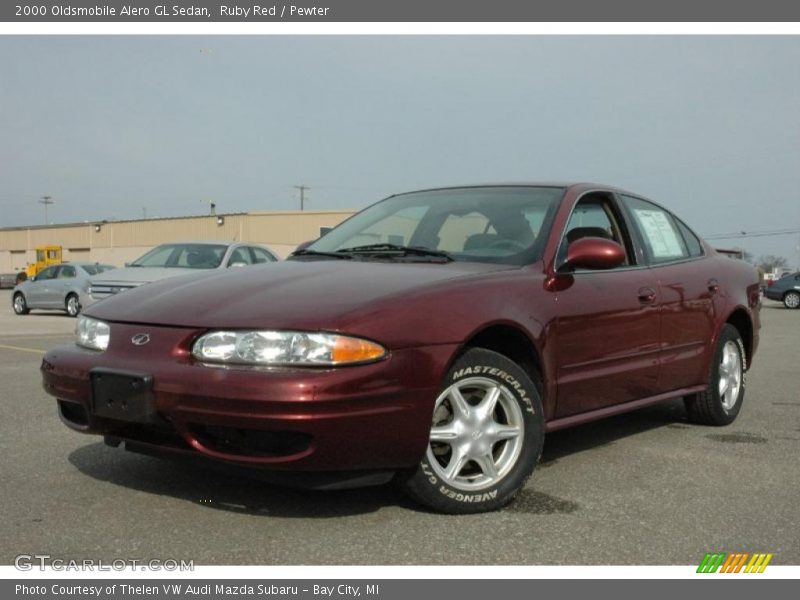 Ruby Red / Pewter 2000 Oldsmobile Alero GL Sedan