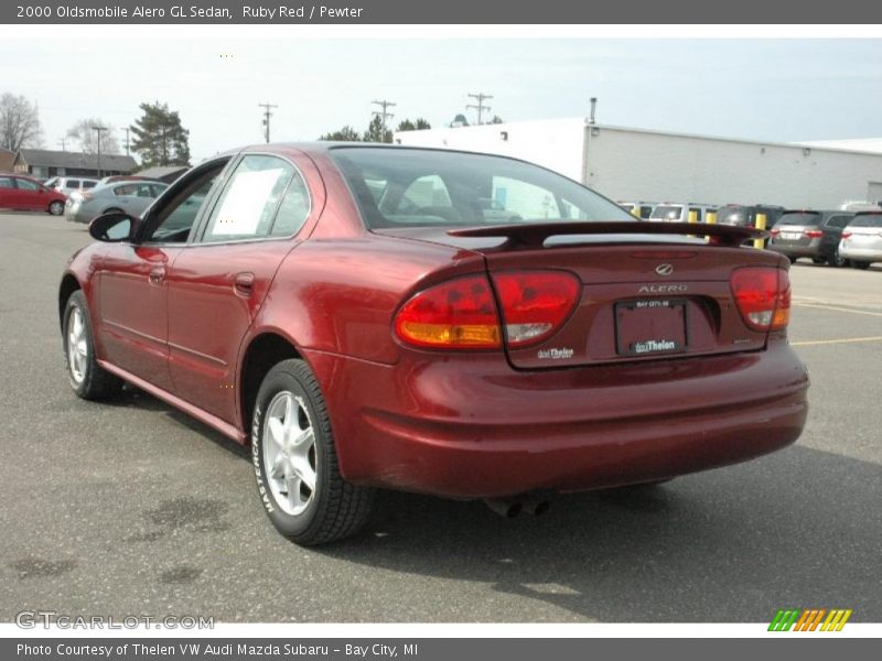 Ruby Red / Pewter 2000 Oldsmobile Alero GL Sedan