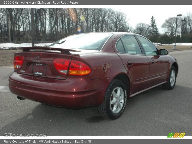 Ruby Red / Pewter 2000 Oldsmobile Alero GL Sedan