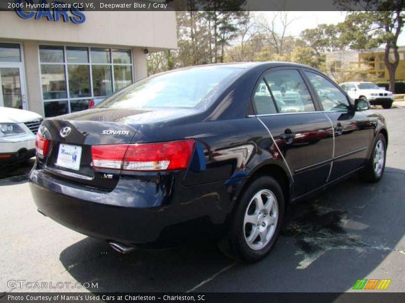 Deepwater Blue / Gray 2006 Hyundai Sonata GLS V6