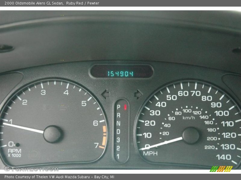 Ruby Red / Pewter 2000 Oldsmobile Alero GL Sedan