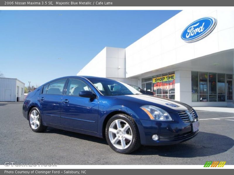 Majestic Blue Metallic / Cafe Latte 2006 Nissan Maxima 3.5 SE
