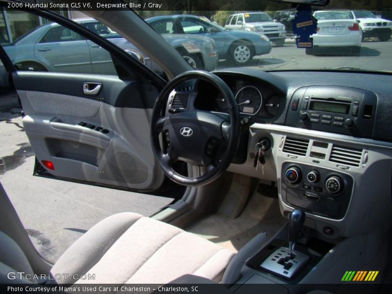 Deepwater Blue / Gray 2006 Hyundai Sonata GLS V6
