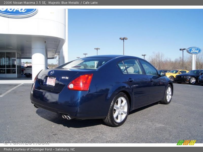 Majestic Blue Metallic / Cafe Latte 2006 Nissan Maxima 3.5 SE
