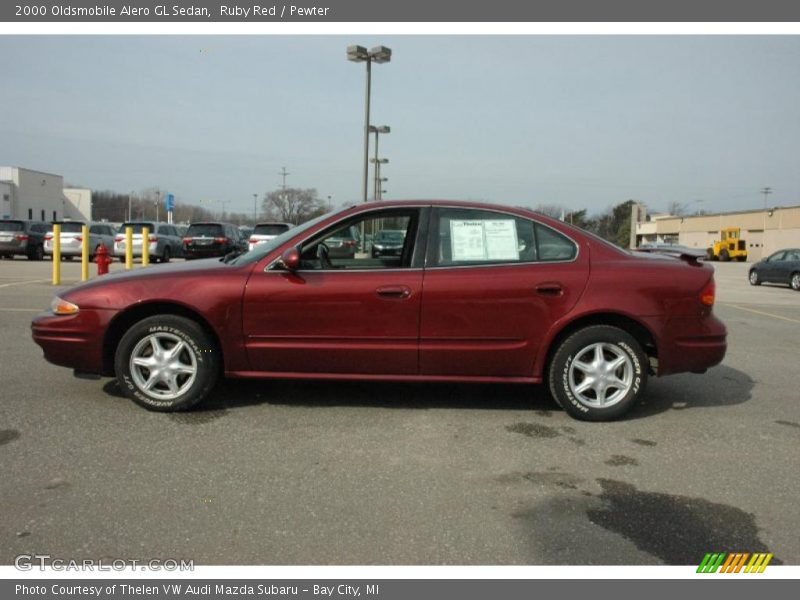 Ruby Red / Pewter 2000 Oldsmobile Alero GL Sedan