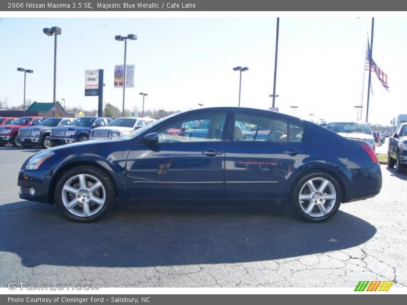 Majestic Blue Metallic / Cafe Latte 2006 Nissan Maxima 3.5 SE