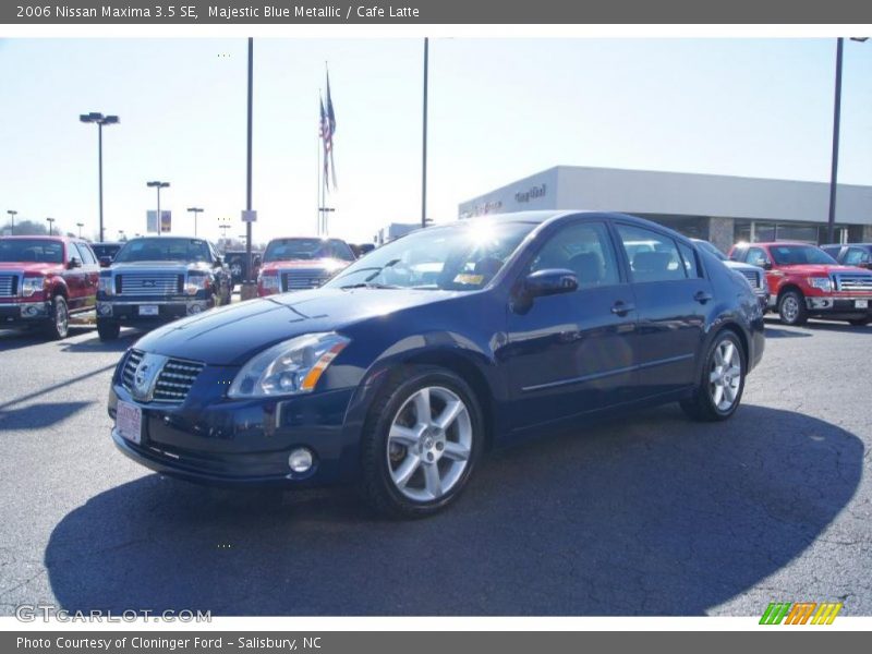 Majestic Blue Metallic / Cafe Latte 2006 Nissan Maxima 3.5 SE