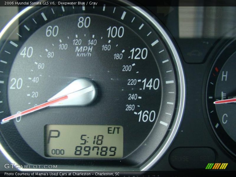 Deepwater Blue / Gray 2006 Hyundai Sonata GLS V6