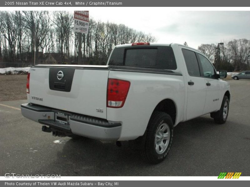 White / Graphite/Titanium 2005 Nissan Titan XE Crew Cab 4x4
