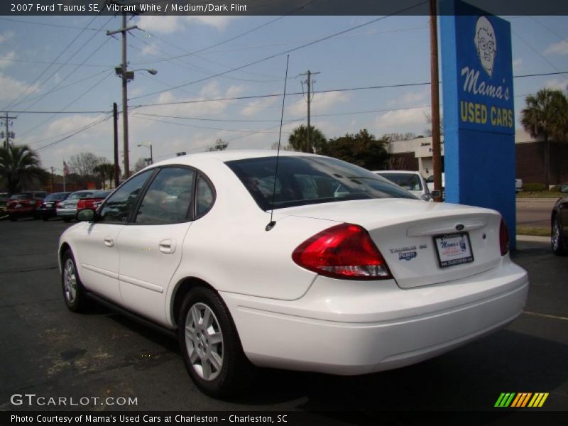 Vibrant White / Medium/Dark Flint 2007 Ford Taurus SE