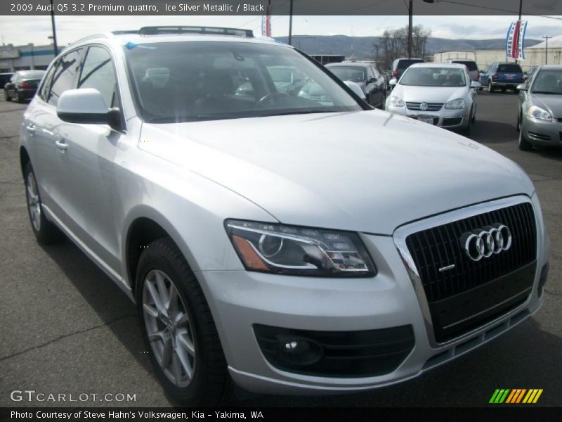 Ice Silver Metallic / Black 2009 Audi Q5 3.2 Premium quattro