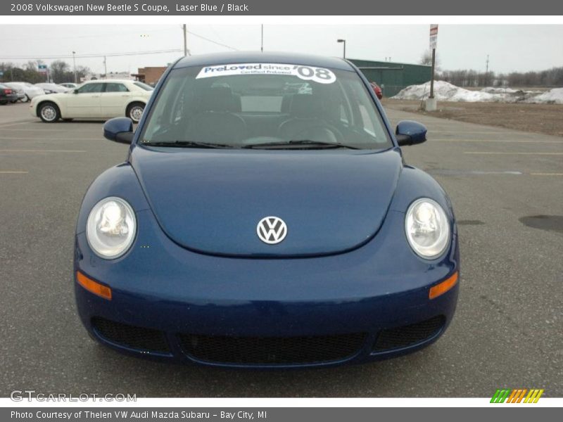 Laser Blue / Black 2008 Volkswagen New Beetle S Coupe